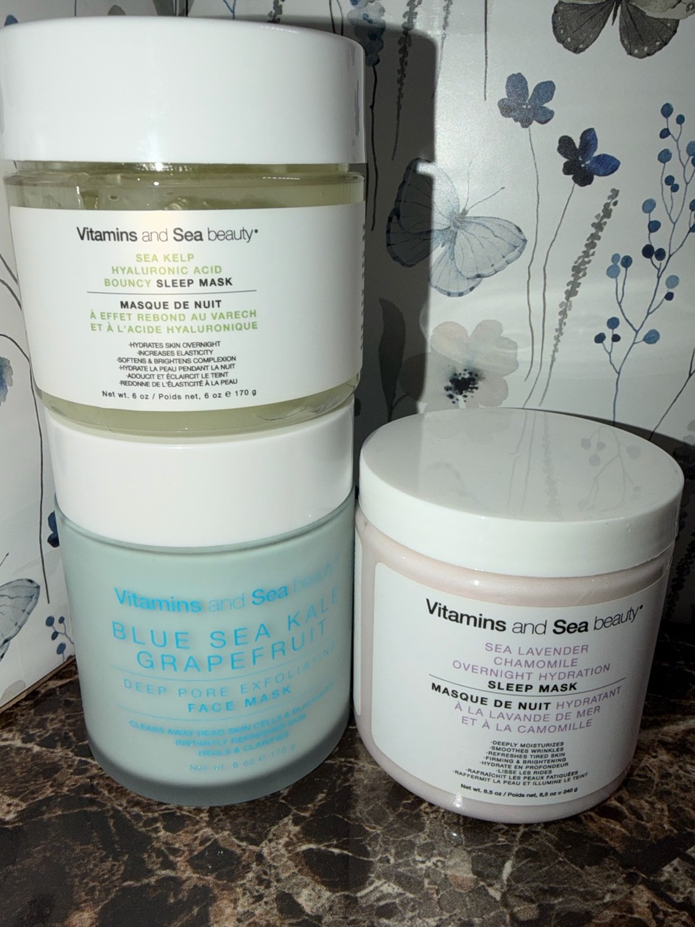 Vitamins and Sea Beauty Sleep Masks & Face Mask Bundle